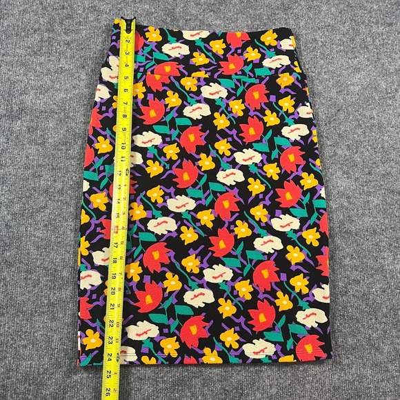 Lularoe Pencil Skirt Womens Small Multicolor Floral Stretch Knee Length Office - Picture 2 of 8